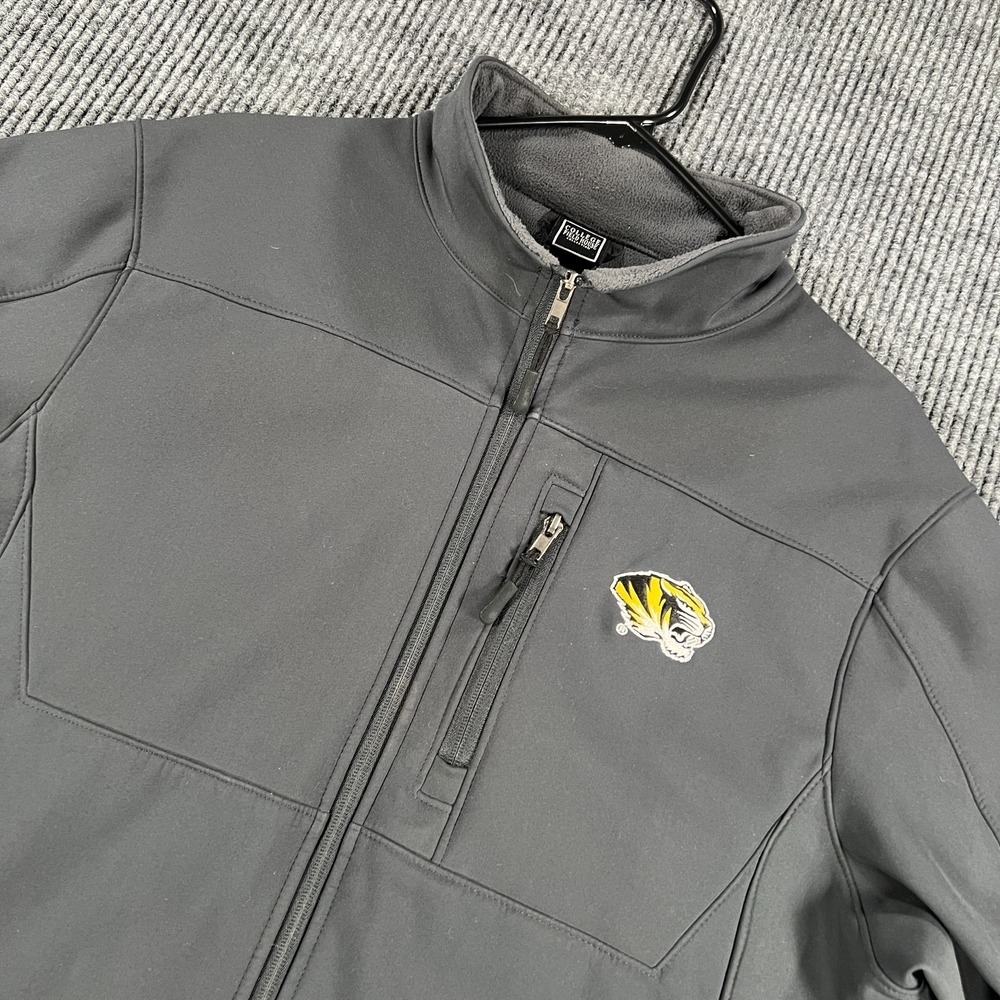 Missouri‎ Tigers Mizzou Jacket Mens Large Black Long Sleeve Full Zip NCAA SEC